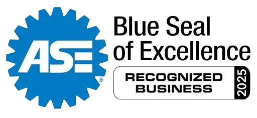 Blue seal of excellence recognized business 2025 ASE